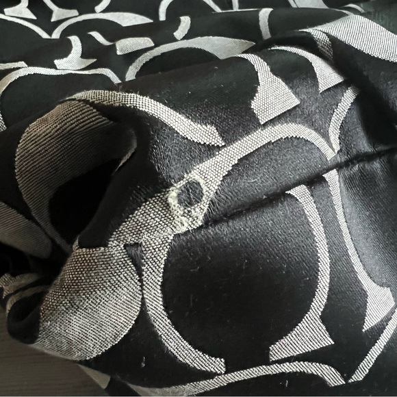 Coach Y2K Black & Gray Signature C Canvas Tote - Picture 6 of 7